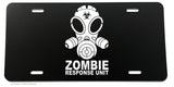 Zombie Response Unit Funny Joke Gag Zombies License Plate Cover Model-038 - OwnTheAvenue