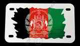 Afghanistan Afghani Vintage Style Flag Motorcycle Metal License Plate - OwnTheAvenue