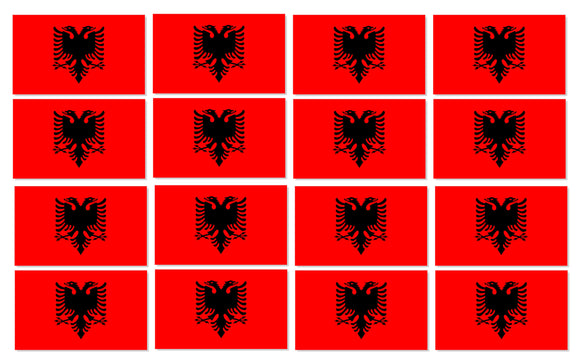 x12 Albania Albanian Country Flag Car Truck Window Bumper Laptop Sticker Decals 2