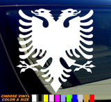 Albania Albanian Flag Eagle Vinyl Decal Sticker Choose Color & Size - OwnTheAvenue