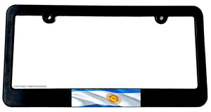Argentina World Country Flag Wavey Style License Plate Frame - OwnTheAvenue