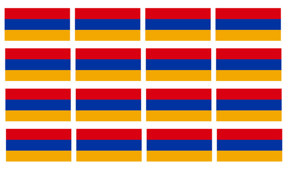 12Pcs Armenia World Country Flags Vinyl Sticker Decals - 2