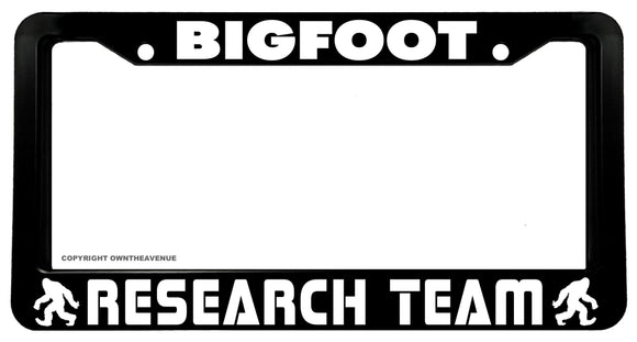 Bigfoot Research Team Funny Joke Car Truck Auto License Plate Frame - OwnTheAvenue
