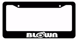 Blown Turbo Boosted Boost Lowered Low JDM Drifting Black License Plate Frame