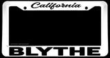 Blythe California White License Plate Frame - OwnTheAvenue