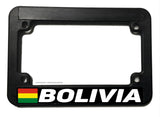 Bolivia World Flag Country Motorcycle License Plate Frame