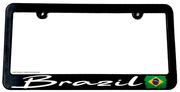 Brazil Brazilian Vintage Style Racing Drifting Slim License Plate Frame - OwnTheAvenue