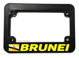 Brunei World Country Flag Motorcycle License Plate Frame
