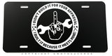 Built For My Approval Mechanic Racing Drifting JDM Auto Metal License Plate - OwnTheAvenue