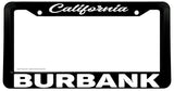 Burbank California License Plate Frame - OwnTheAvenue
