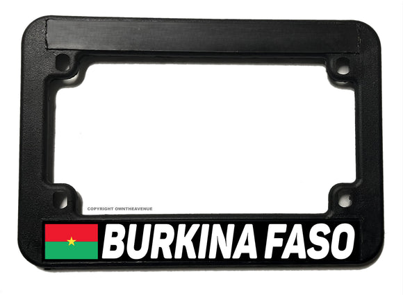 Burkina Faso World Country Motorcycle License Plate Frame