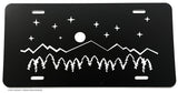 Nature Forest Woods Outdoors Hiking Camping Mountains License Plate