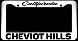 Cheviot Hills California White License Plate Frame - OwnTheAvenue