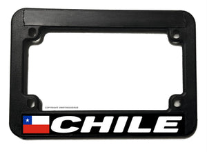 Chile World Flag Country Motorcycle License Plate Frame