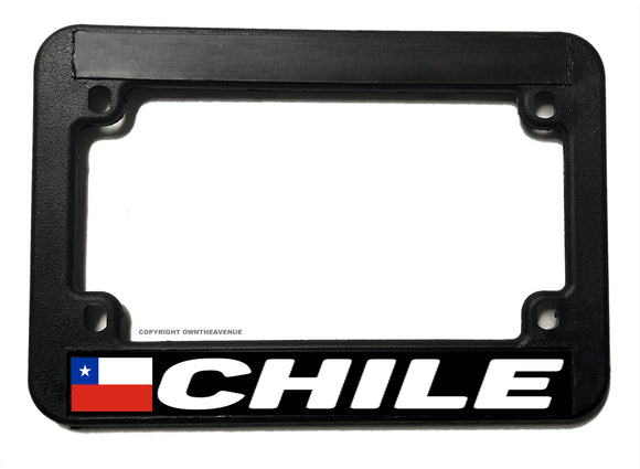 Chile World Flag Country Motorcycle License Plate Frame