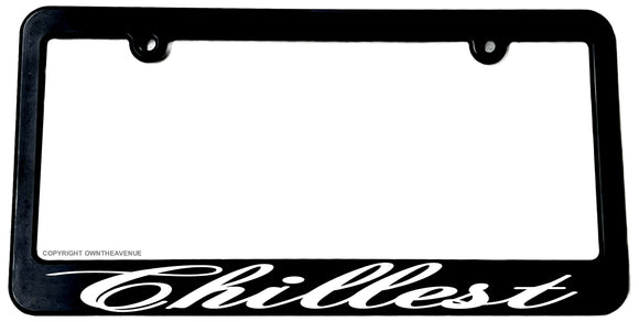 Chillest Humor Joke JDM Drifting Racing License Plate Frame