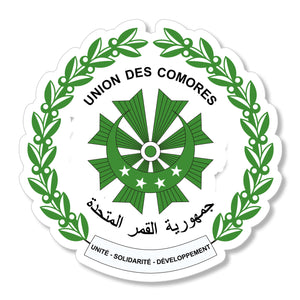 Comoros Coat of Arms Car Truck Window Bumper Laptop Cup Cooler Sticker Decal - OwnTheAvenue