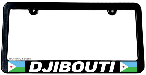 Djibouti World Country Flag Car Truck Auto License Plate Frame - OwnTheAvenue