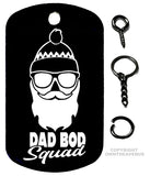 Dad Bod Squad Funny Joke Humor Model 2 - Necklace Keychain Tag