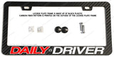 Daily Driver Racing Drifting JDM Carbon Fiber License Plate Frame - OwnTheAvenue