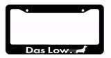 Das Low JDM Euro Slammed Lowered RWD AWD Turbo Black License Plate Frame Model: FF7