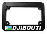 Djibouti World Country Flag Motorcycle License Plate Frame - OwnTheAvenue