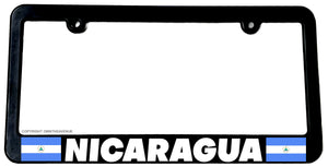 Nicaragua World Country Flag Car Truck Auto License Plate Frame - OwnTheAvenue