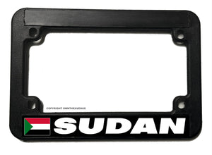 Sudan World Flag Country Motorcycle License Plate Frame - OwnTheAvenue