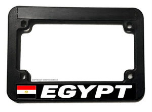 Egypt World Country Flag Motorcycle License Plate Frame - OwnTheAvenue