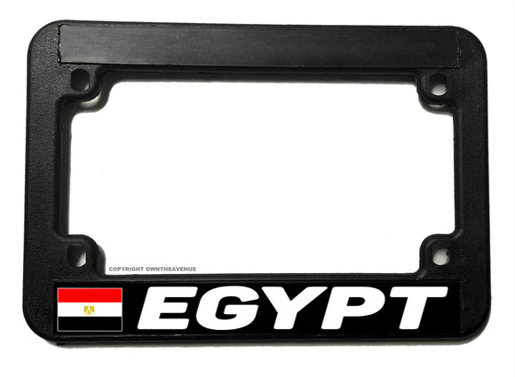 Egypt World Country Flag Motorcycle License Plate Frame - OwnTheAvenue