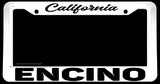 Encino California White License Plate Frame - OwnTheAvenue