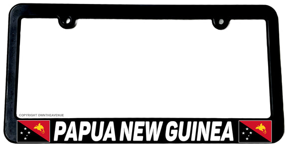 Papua New Guinea World Flag License Plate Frame - OwnTheAvenue