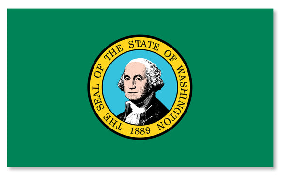 Washington State Flag WA Car Truck Window Bumper Laptop Cup Sticker Decal 4