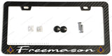 Freemason Racing Style Carbon Fiber License Plate Frame - OwnTheAvenue