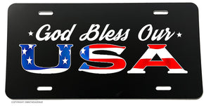 God Bless USA America Pro American Freedom Patriot License Plate Cover - OwnTheAvenue