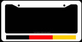 German Germany Flag Stripe Auto White License Plate Frame - OwnTheAvenue