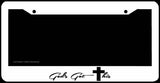 Gods Got This Jesus Cross Symbol Christian Christ Religious White License Plate Frame - OwnTheAvenue