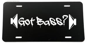 Got Bass? JDM Subwoofer Amp Hip Hop Music Funny Joke Auto License Plate Cover