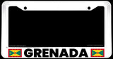 Grenada Flag Caribbean Car Truck Auto White License Plate Frame - OwnTheAvenue
