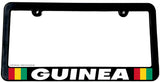 Guinea World Country Flag Car Truck Auto License Plate Frame - OwnTheAvenue