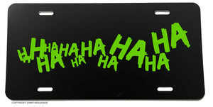 Hahaha Joker Funny Joke Why So Serious Evil Auto License Plate Cover - OwnTheAvenue