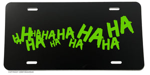 Hahaha Joker Funny Joke Why So Serious Evil Auto License Plate Cover