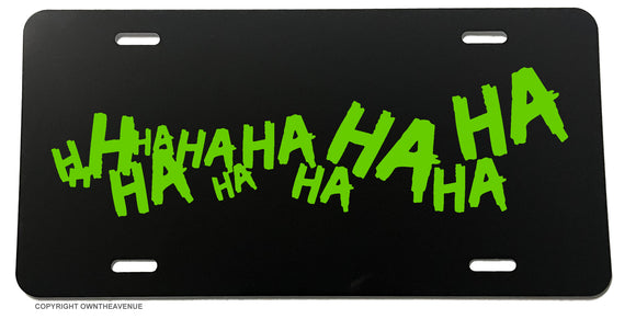 Hahaha Joker Funny Joke Why So Serious Evil Auto License Plate Cover - OwnTheAvenue