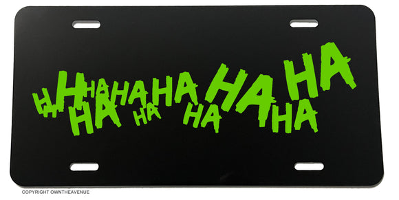 Hahaha Joker Funny Joke Why So Serious Evil Auto License Plate Cover