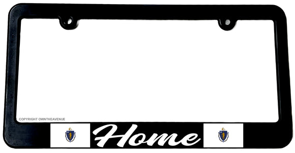 Home Massachusetts Flag Car Truck Auto License Plate Frame - OwnTheAvenue