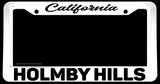 Holmby Hills California White License Plate Frame - OwnTheAvenue