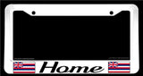 Home Hawaii Flag Car Truck Auto White License Plate Frame - OwnTheAvenue