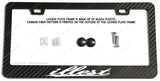 illest JDM Racing Drifting Carbon Fiber License Plate Frame - OwnTheAvenue