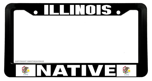 Illinois Native Car Truck Auto License Plate Frame