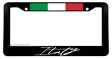 Italy Italian World Country Flag Euro Racing Model V01 License Plate Frame - OwnTheAvenue